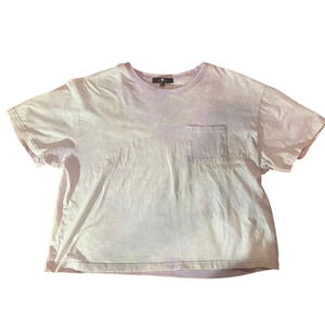 7 For All Mankind Purple TieDye‎ Crop Top Size Small